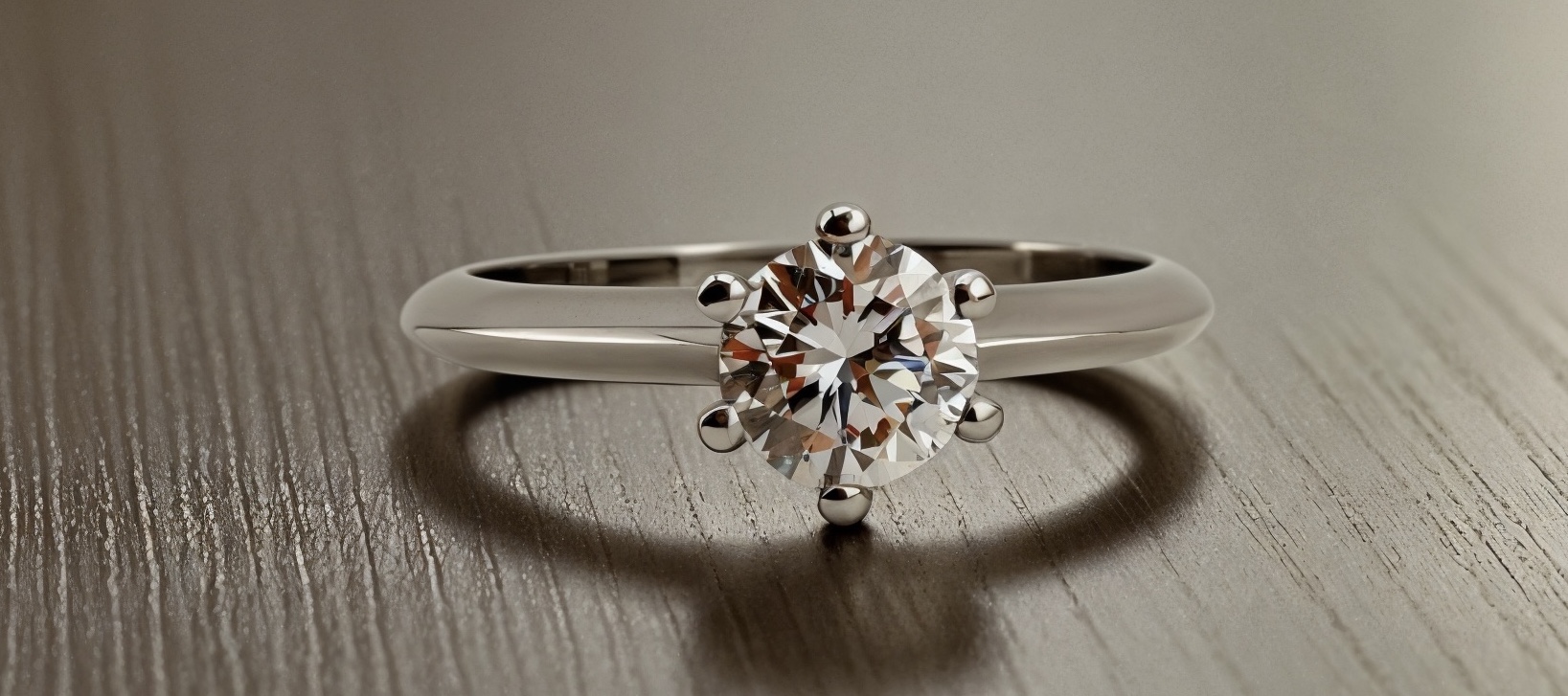 Zásnubní prsten s diamantem-briliant 0,57 ct H:IF 3x VG